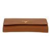 Prada   shoulder bag  in brown grained leather - Detail D1 thumbnail