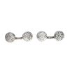 Hermès  pair of cufflinks in silver - 360 thumbnail