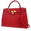 Hermès  Kelly 32 cm handbag  in red Courchevel leather - 00pp thumbnail