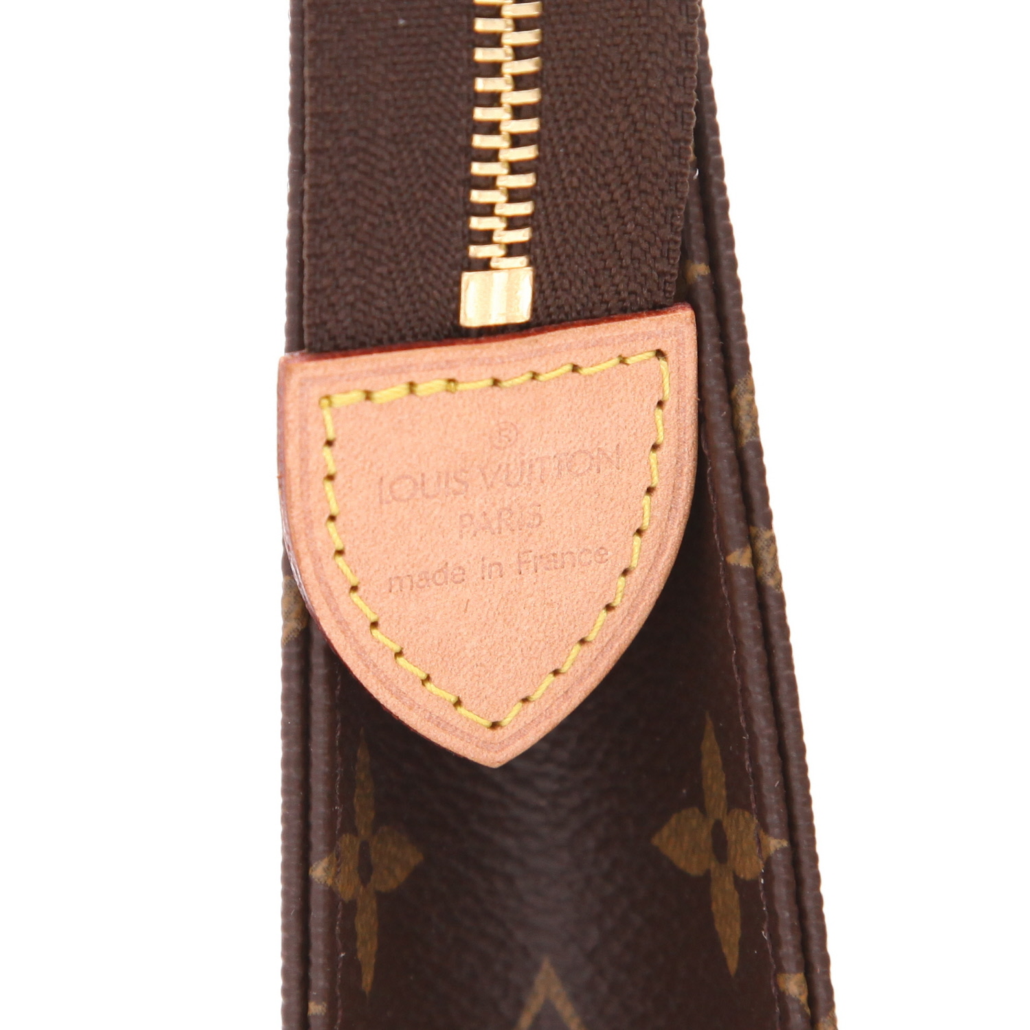 Louis Vuitton Poche Toilette pouch in brown monogram canvas - Detail D2