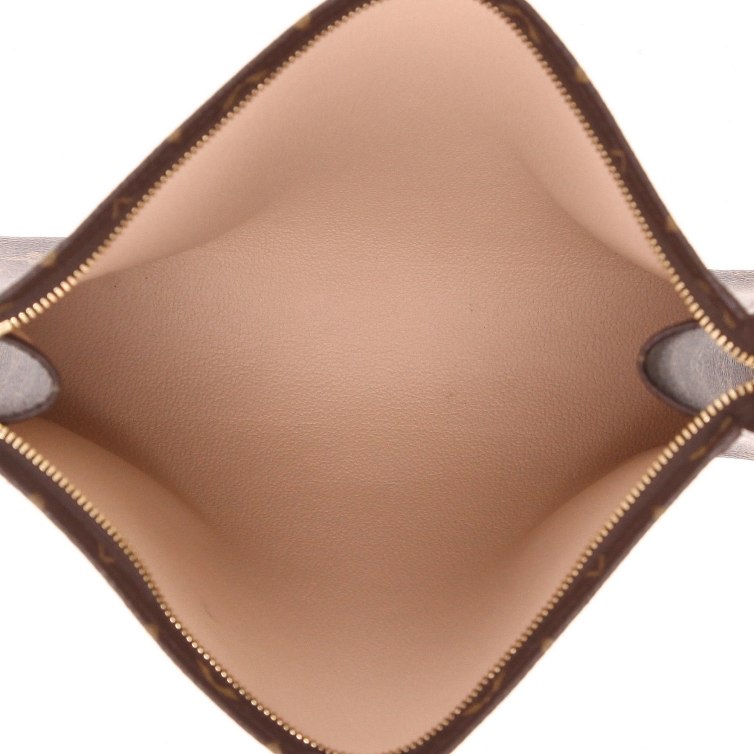 Louis Vuitton Poche Toilette pouch in brown monogram canvas - Detail D3