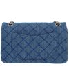 Chanel 2.55 shoulder bag  in blue denim canvas - Detail D4 thumbnail