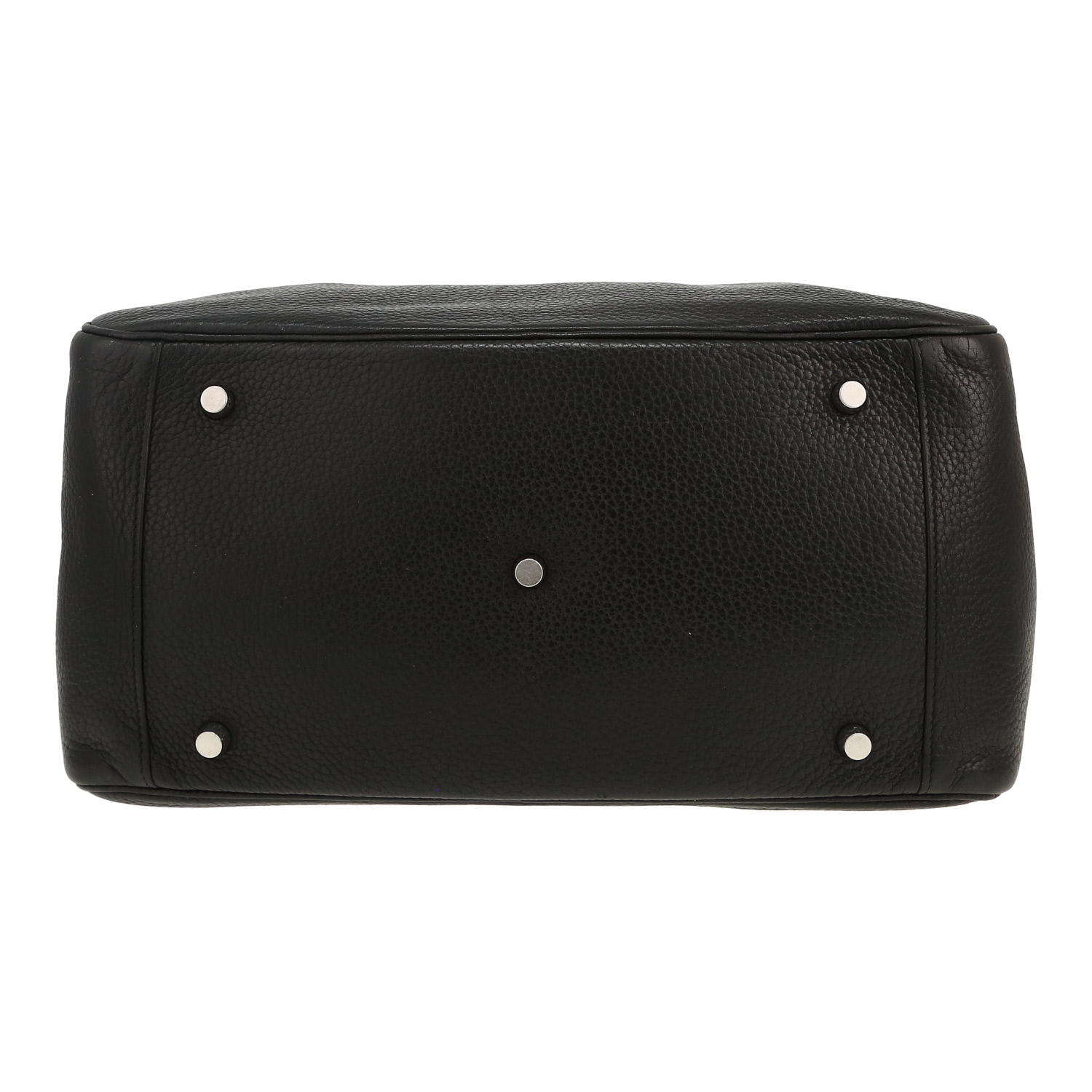 Hermès Lindy 34 cm shoulder bag in black togo leather - Detail D1