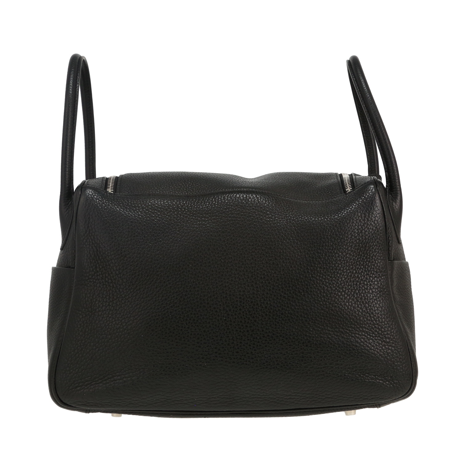 Hermès Lindy 34 cm shoulder bag in black togo leather - Detail D4