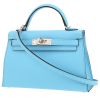 Sac bandoulière Hermès  Kelly 20 cm en cuir epsom bleu Celeste - 00pp thumbnail