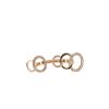 Double Pomellato Brera ring in pink gold and brown diamonds - 360 thumbnail