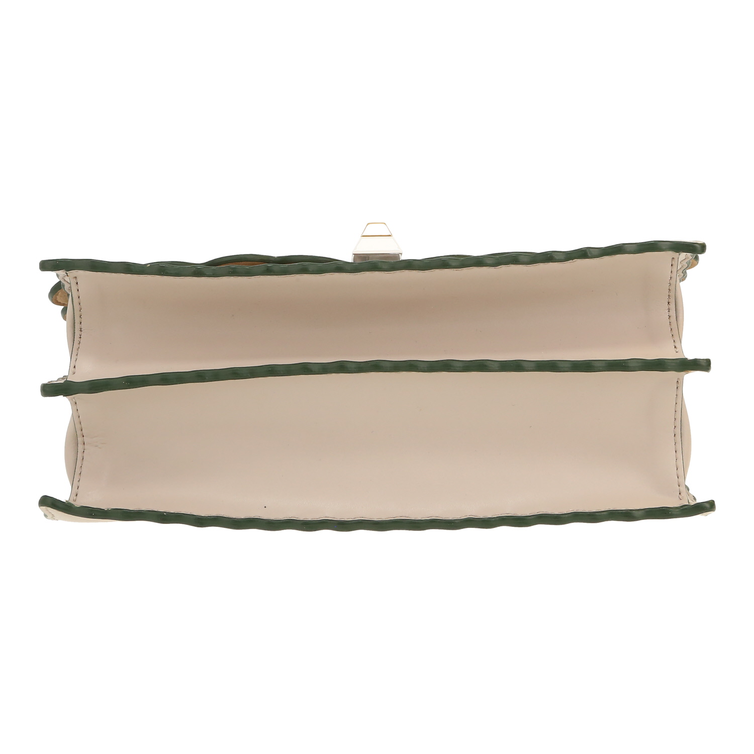 Borsa Fendi Kan I in pelle beige - Detail D1