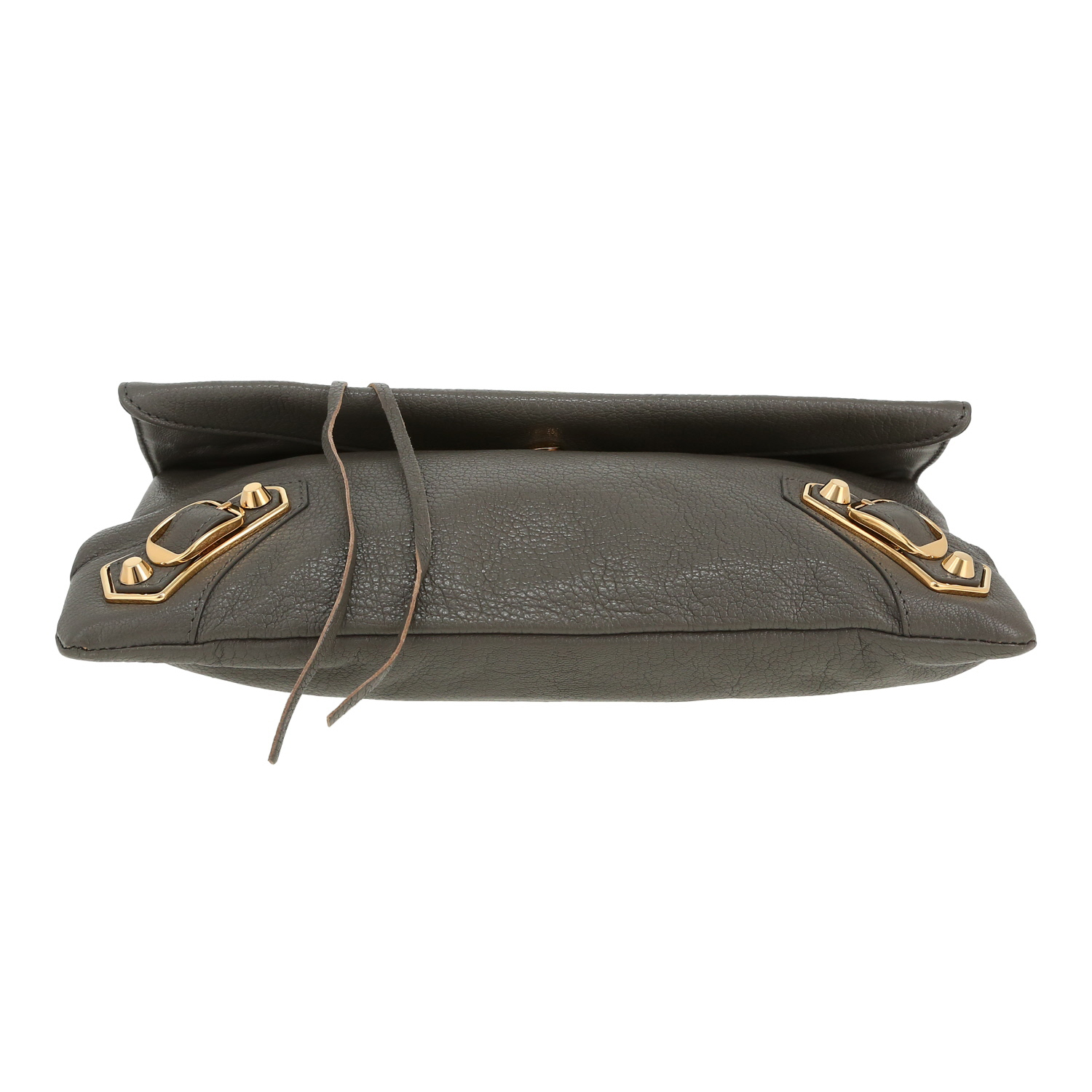 Balenciaga City shoulder bag in grey leather - Detail D1