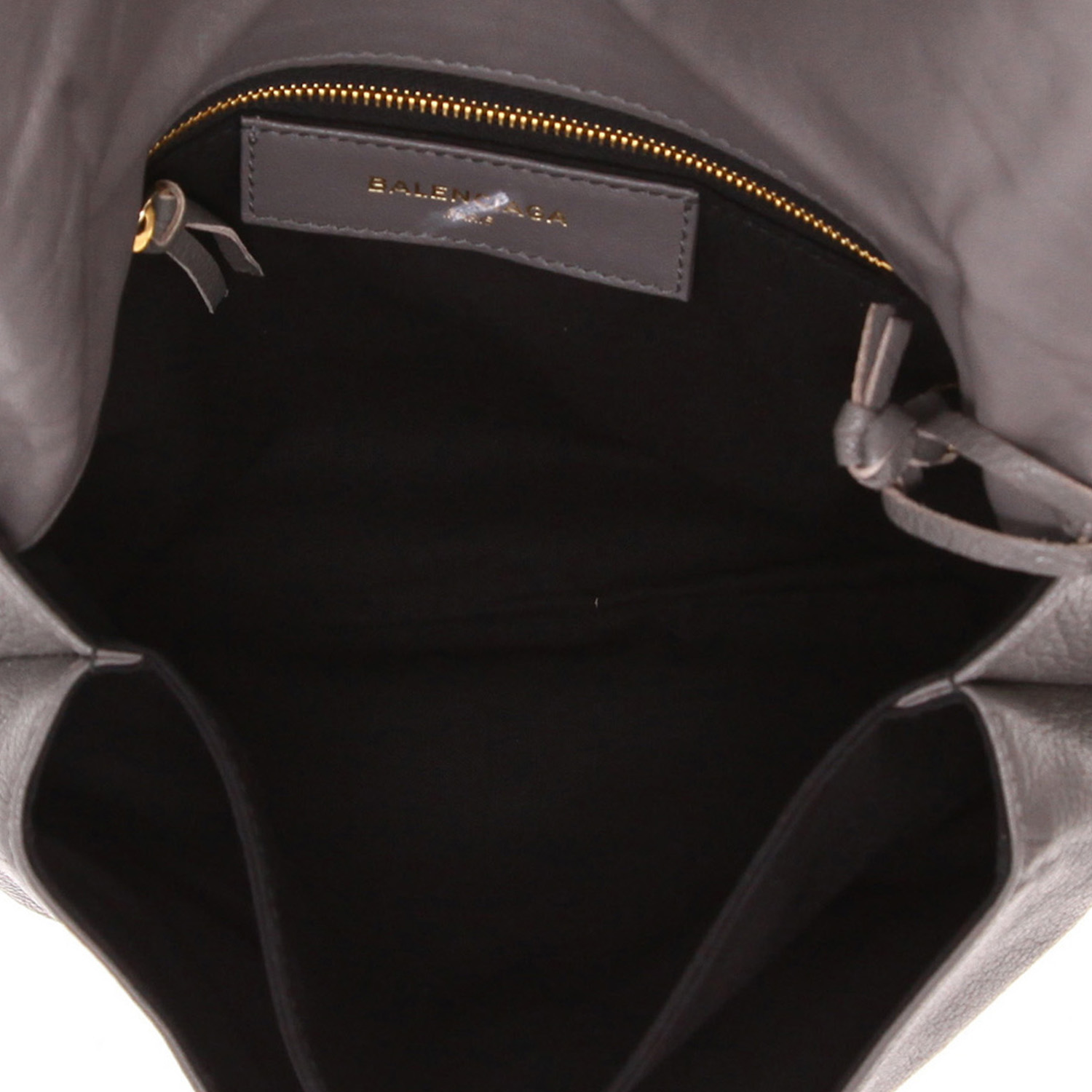 Bolso bandolera Balenciaga  City en cuero gris - Detail D3