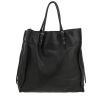 Balenciaga  Papier shopping bag  in black leather - Detail D4 thumbnail