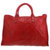 Balenciaga  Giant City weekend bag  in red leather - Detail D4 thumbnail