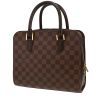 Sac à main Louis Vuitton  Triana en toile damier ébène et cuir glacé marron - 00pp thumbnail