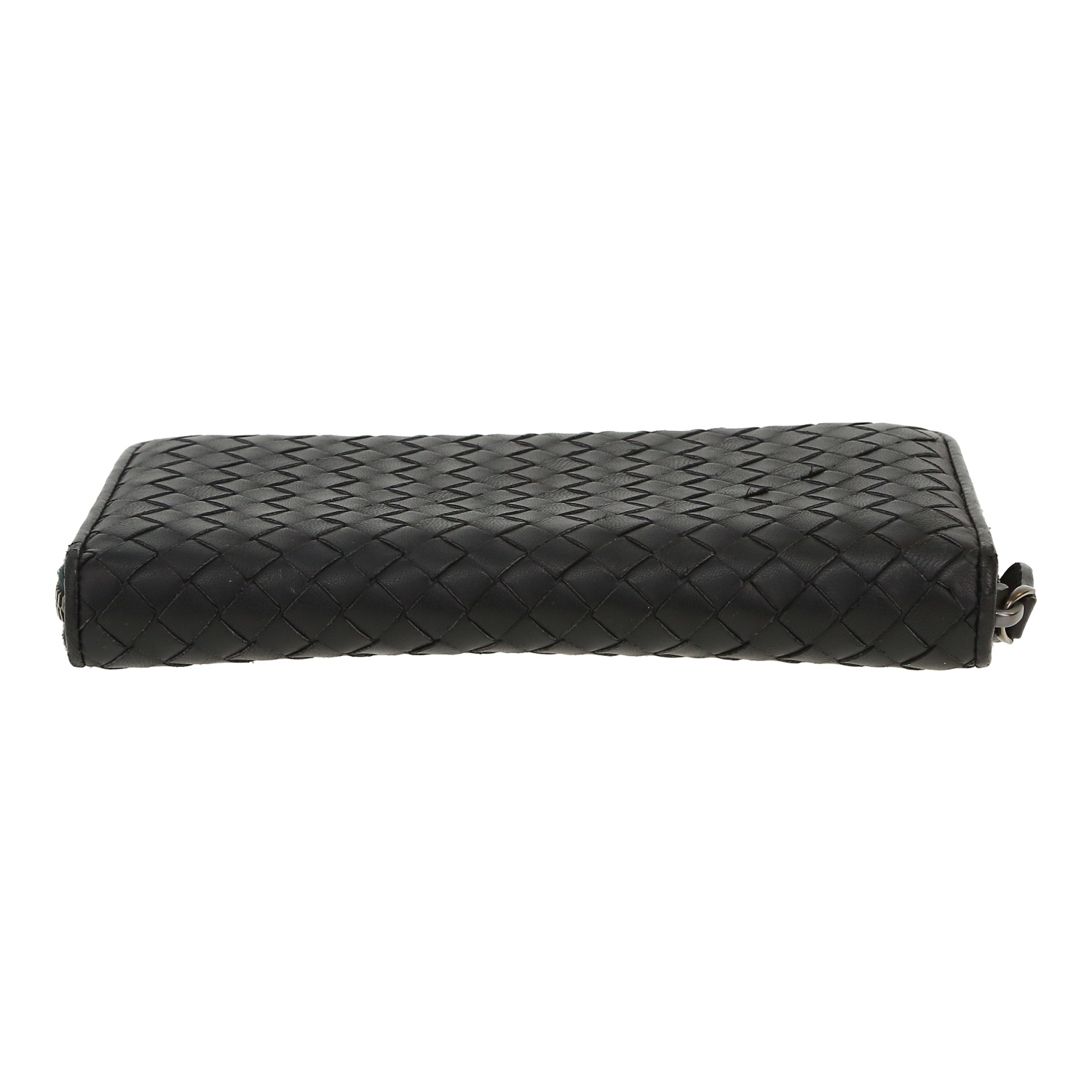 Bottega Veneta wallet in black intrecciato leather - Detail D1