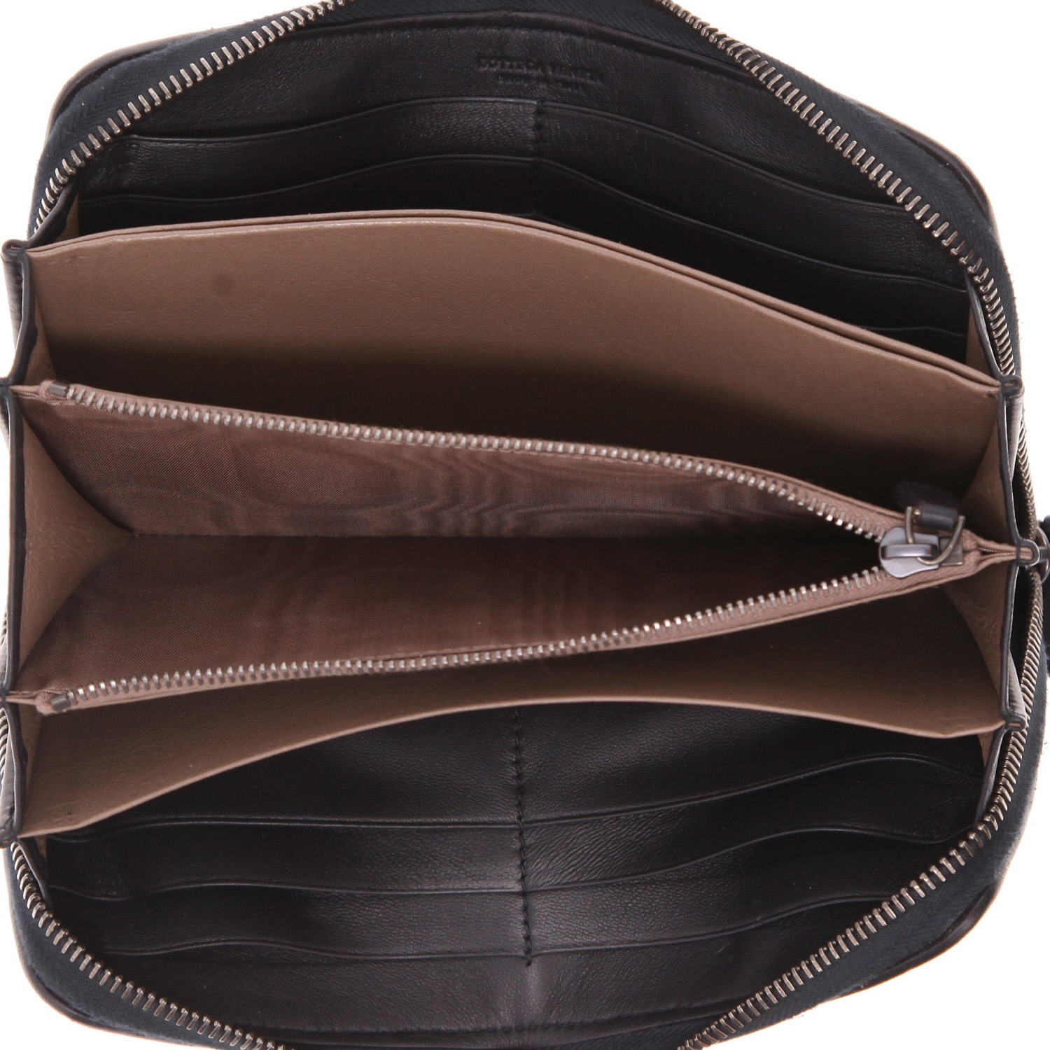 Bottega Veneta wallet in black intrecciato leather - Detail D3
