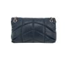 Borsa a tracolla Saint Laurent  Puffer modello piccolo  in pelle trapuntata blu marino - Detail D4 thumbnail