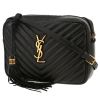 Saint Laurent  Lou Sac Caméra shoulder bag  in black quilted leather - 00pp thumbnail