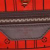 Shopping bag Louis Vuitton  Neverfull modello medio  in tela a scacchi ebana e pelle marrone - Detail D2 thumbnail