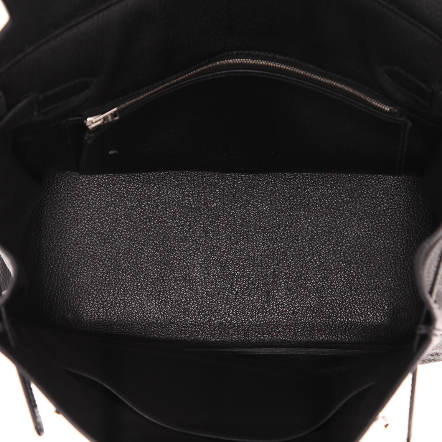 Bolso de mano Hermès  Birkin 30 cm en cuero togo negro - Detail D3