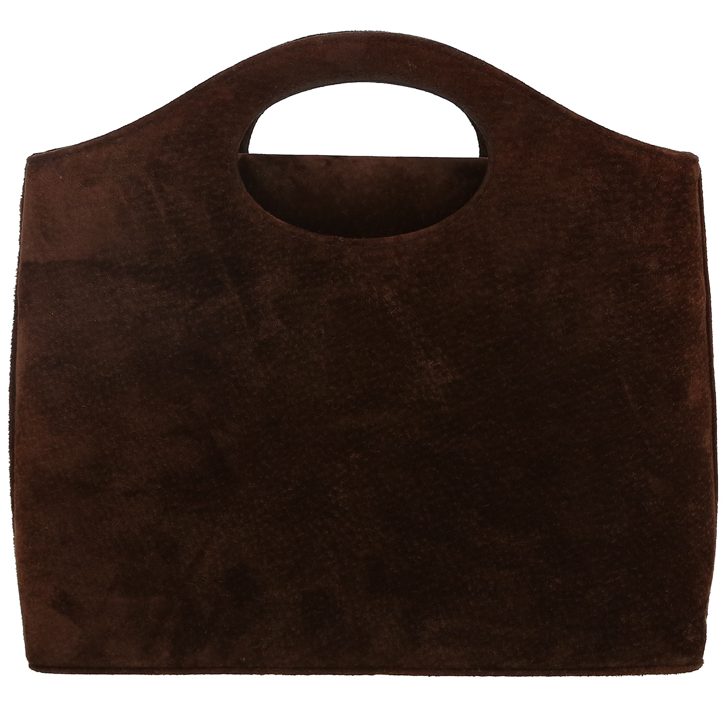 Saint Laurent handbag in brown Veau velours - Detail D4