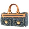 Bolso de mano Louis Vuitton  Neo Speedy en denim azul y cuero natural - 00pp thumbnail