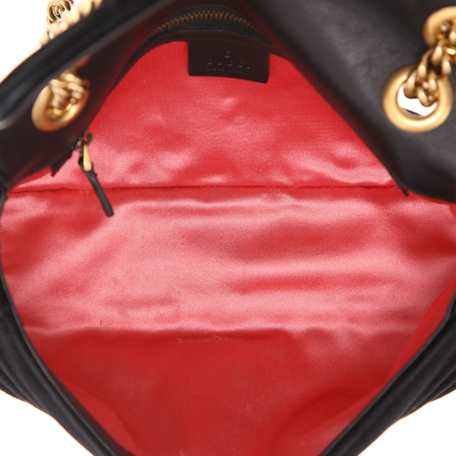 Borsa a tracolla Gucci  GG Marmont in velluto trapuntato nero - Detail D3