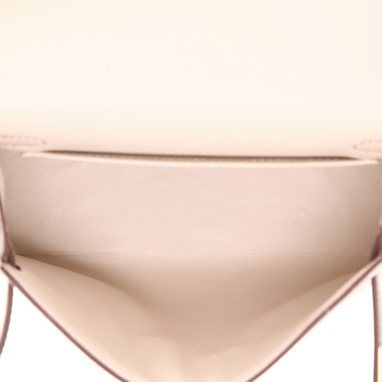 Sac bandoulière Hermès  Kelly 20 cm en cuir epsom Nata et étoupe - Detail D3
