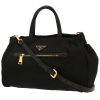 Prada   shopping bag  in black canvas and leather - 00pp thumbnail