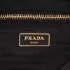 Prada   shopping bag  in black canvas and leather - Detail D2 thumbnail