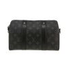 Louis Vuitton  City Keepall shoulder bag  in grey Graphite monogram canvas  and black leather - Detail D4 thumbnail