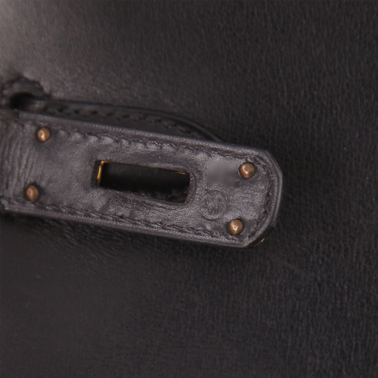 Hermès  Kelly Sport handbag  in black box leather - Detail D4