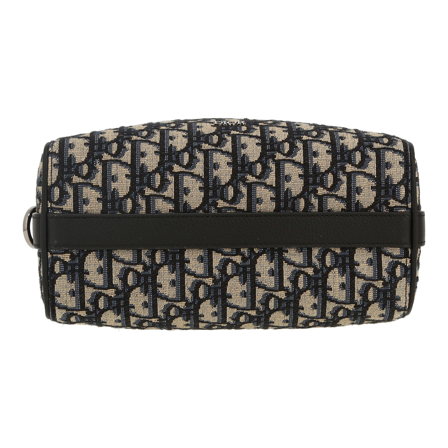 Dior  Lingot 22 shoulder bag  in navy blue monogram canvas Oblique - Detail D1