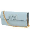 Valentino Garavani   shoulder bag  in light blue grained leather - 00pp thumbnail