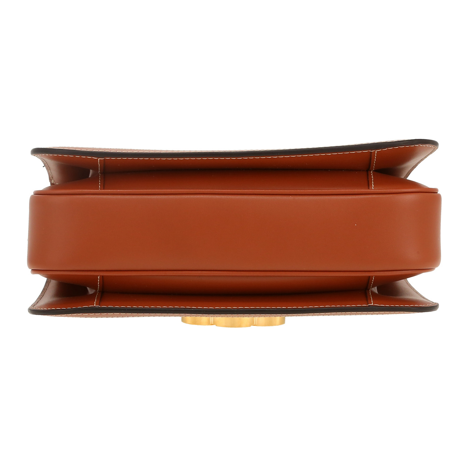 Celine  Triomphe shoulder bag  in brown "Triomphe" canvas  and brown leather - Detail D1