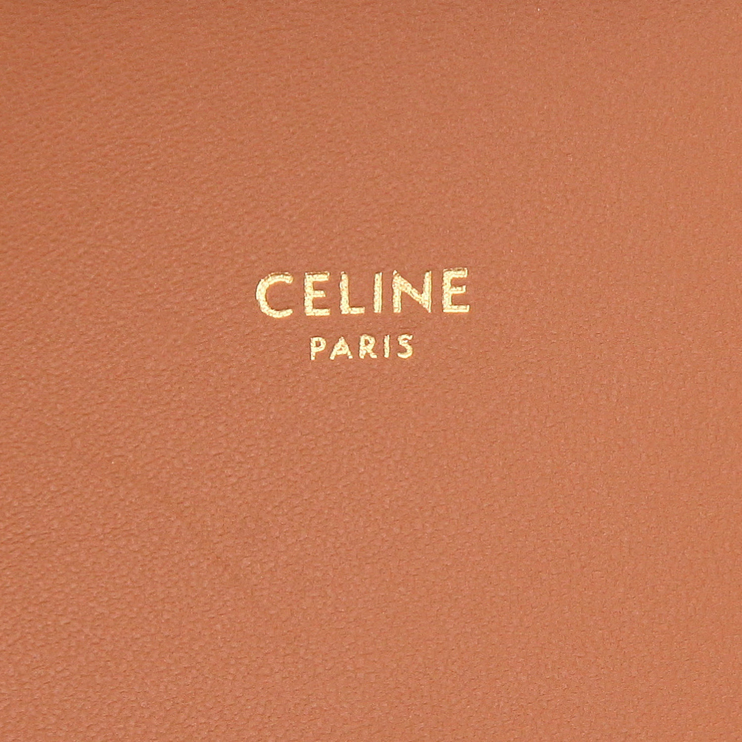 Bolso bandolera Celine  Triomphe en tejido "Triomphe" marrón y cuero marrón - Detail D2