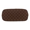 Louis Vuitton  Neverfull shopping bag  in ebene damier canvas  and brown leather - Detail D1 thumbnail