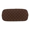Sac cabas Louis Vuitton  Neverfull petit modèle  en toile damier ébène et cuir marron - Detail D1 thumbnail