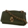 Borsa a tracolla Bottega Veneta  Olimpia Knot in pelle intrecciata verde kaki - 00pp thumbnail