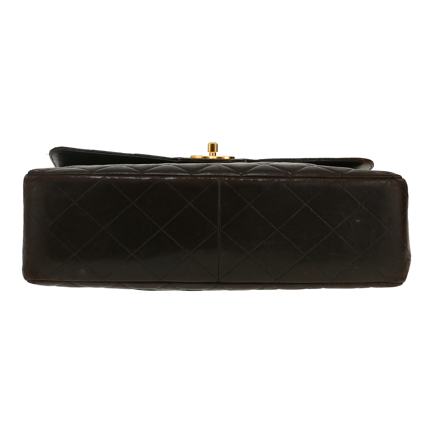 Sac bandoulière Chanel  Timeless Jumbo en cuir matelassé noir - Detail D1