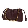 Borsa a tracolla Loewe  Flamenco Knot  in pelle bordeaux - Detail D6 thumbnail