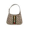 Sac bandoulière Gucci  Jackie en toile siglée beige et toile bicolore - 360 thumbnail