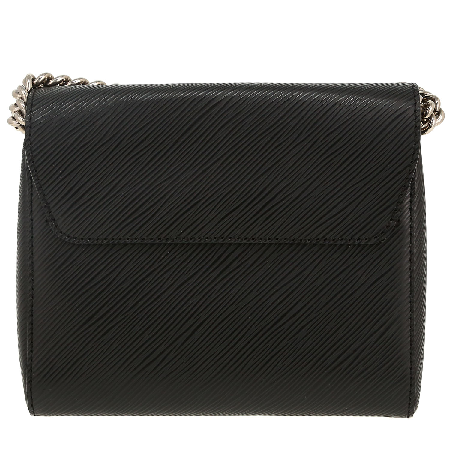 Louis Vuitton Twist small model handbag in black epi leather - Detail D4