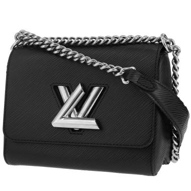Bolso de mano Louis Vuitton  Twist modelo pequeño  en cuero Epi negro