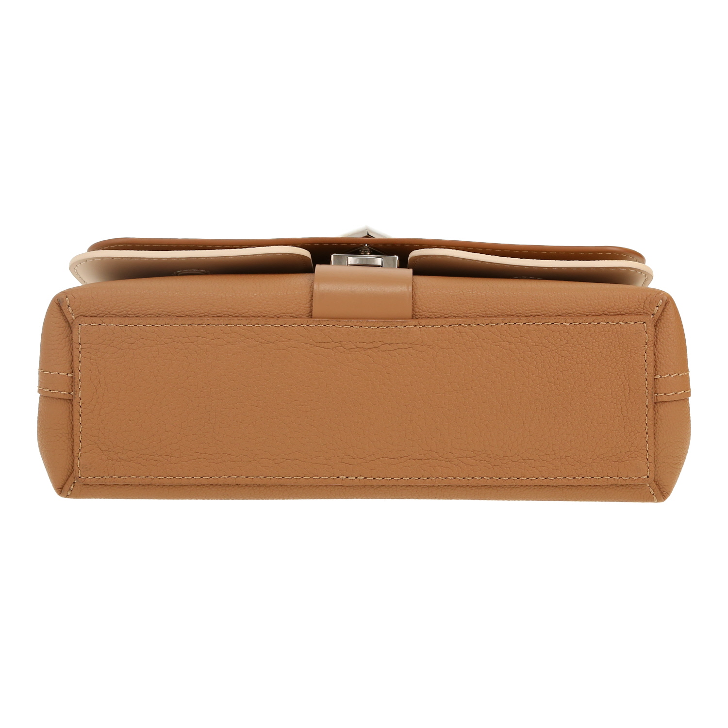Louis Vuitton Very Chain shoulder bag in brown and beige leather - Detail D1
