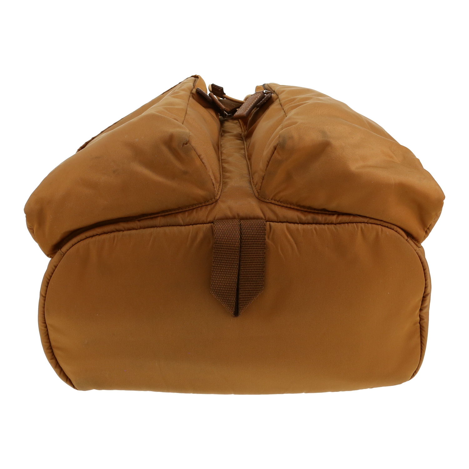 Prada  Re-nylon backpack  in beige and brown canvas - Detail D1