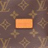 Louis Vuitton  Saumur medium model  shoulder bag  in brown monogram canvas  and natural leather - Detail D2 thumbnail