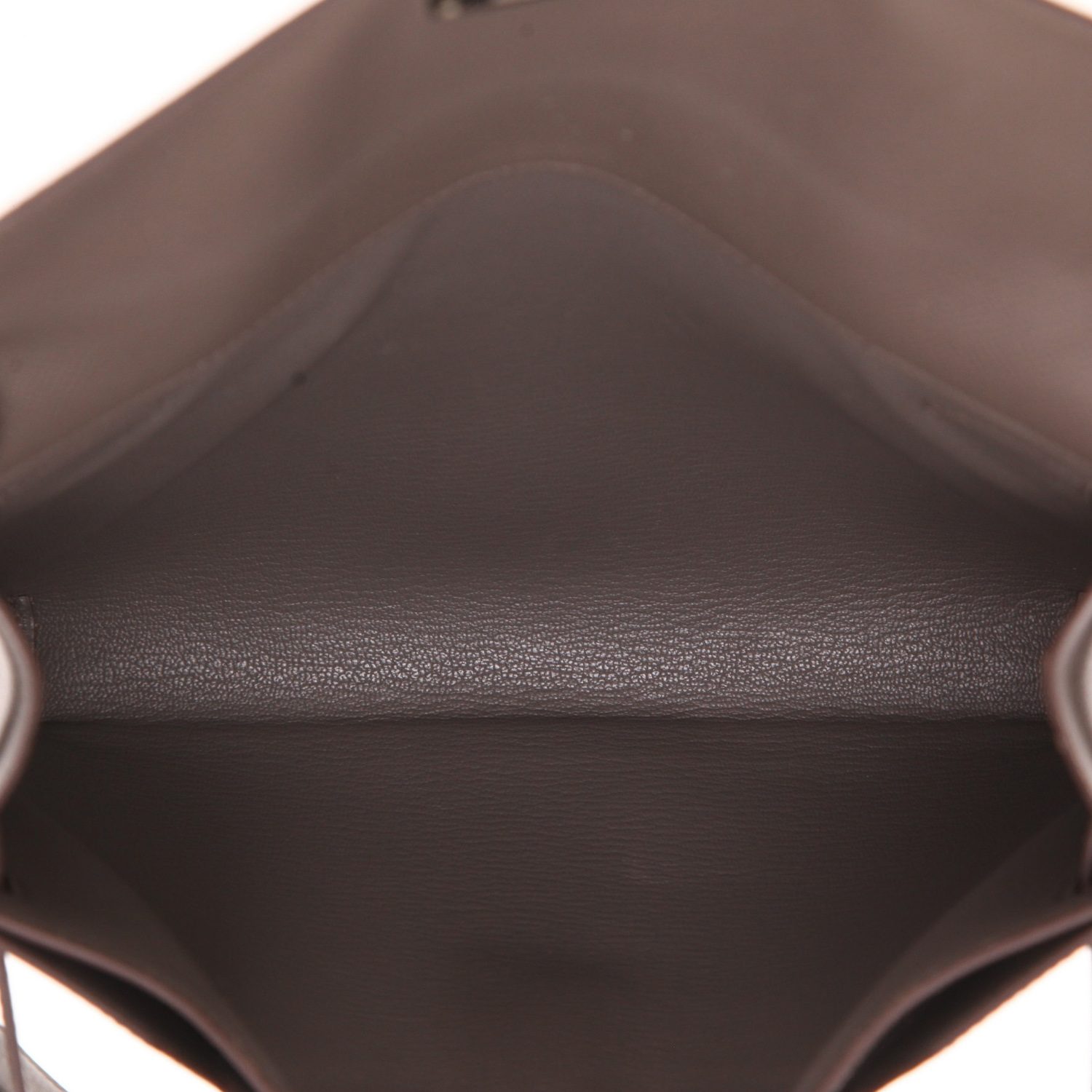 Pochette Hermès  Kelly Dépêches in pelle Epsom etoupe - Detail D3