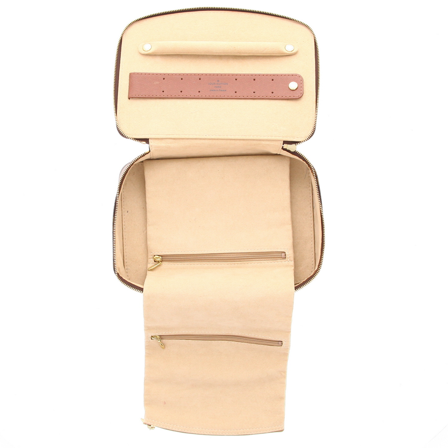 Bolsito de mano Louis Vuitton   en lona Monogram marrón - Detail D4