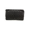 Sac bandoulière Chanel 2.55 en cuir matelassé noir - 360 thumbnail