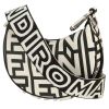 Borsa a tracolla Fendi  Fendigraphy in pelle nera e bianca - 00pp thumbnail