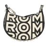 Borsa a tracolla Fendi  Fendigraphy in pelle nera e bianca - Detail D4 thumbnail